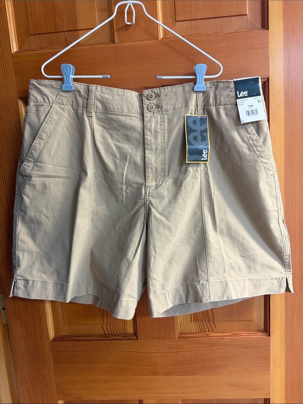 Lee Men's Flat Front Khaki Shorts